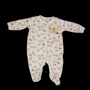 Floral Print Kids One Piece Duck Duck Goose Sz 0-3mo